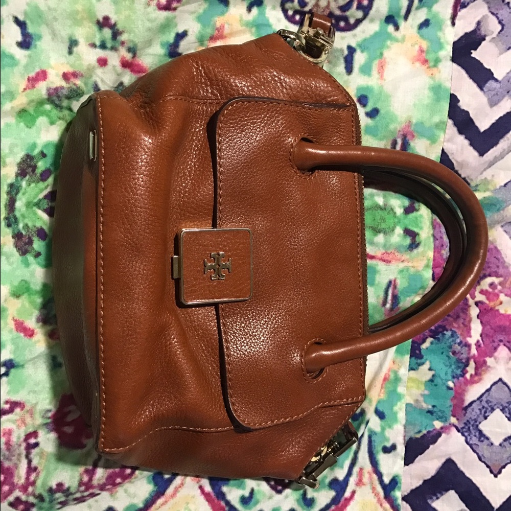 Tory Burch Clara Mini satchel/crossbody in Luggage
