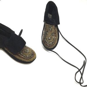 House of Harlow Beaded Booties