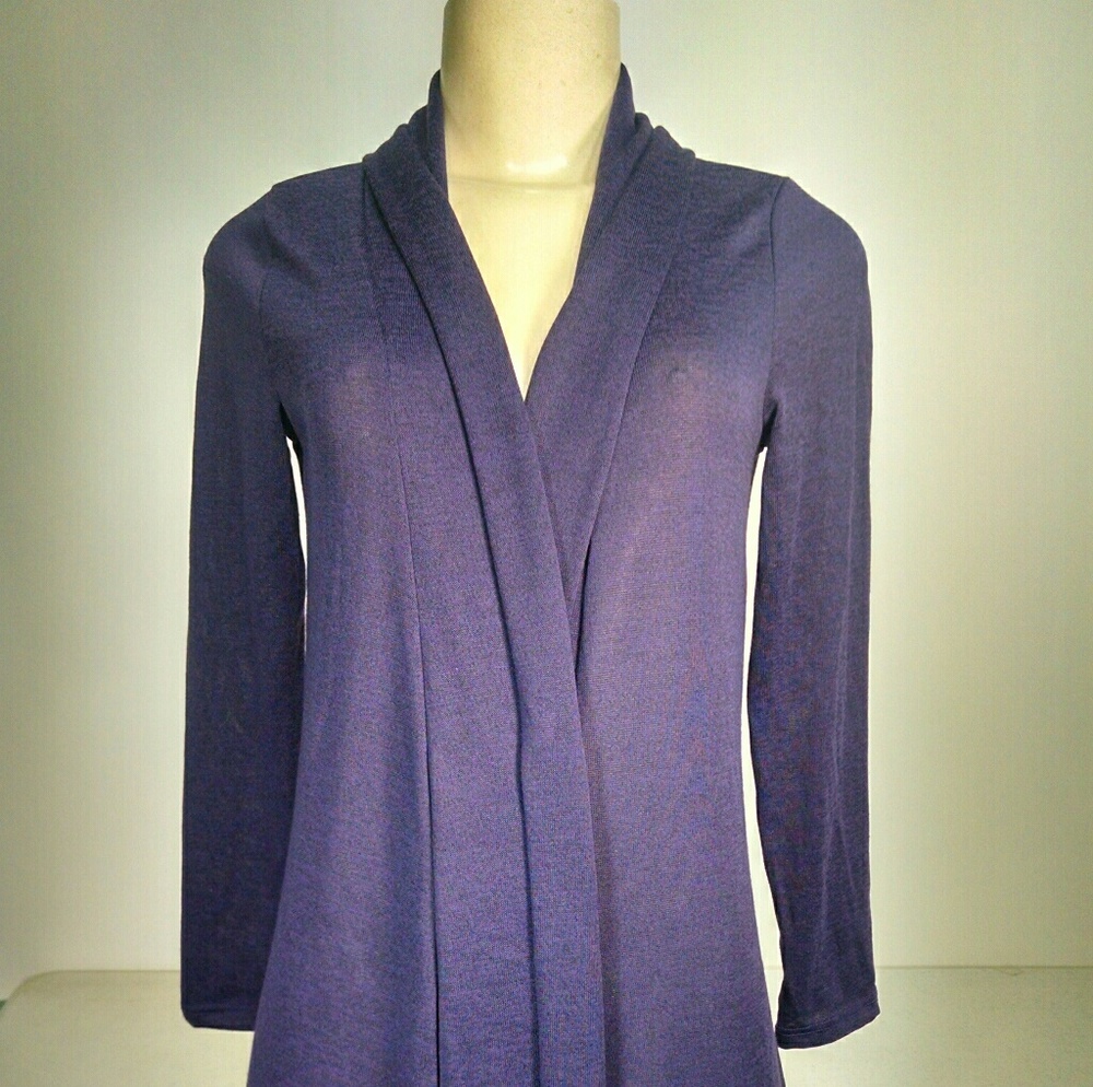 Pretty Young Thing Purple Long Cardigan Size M