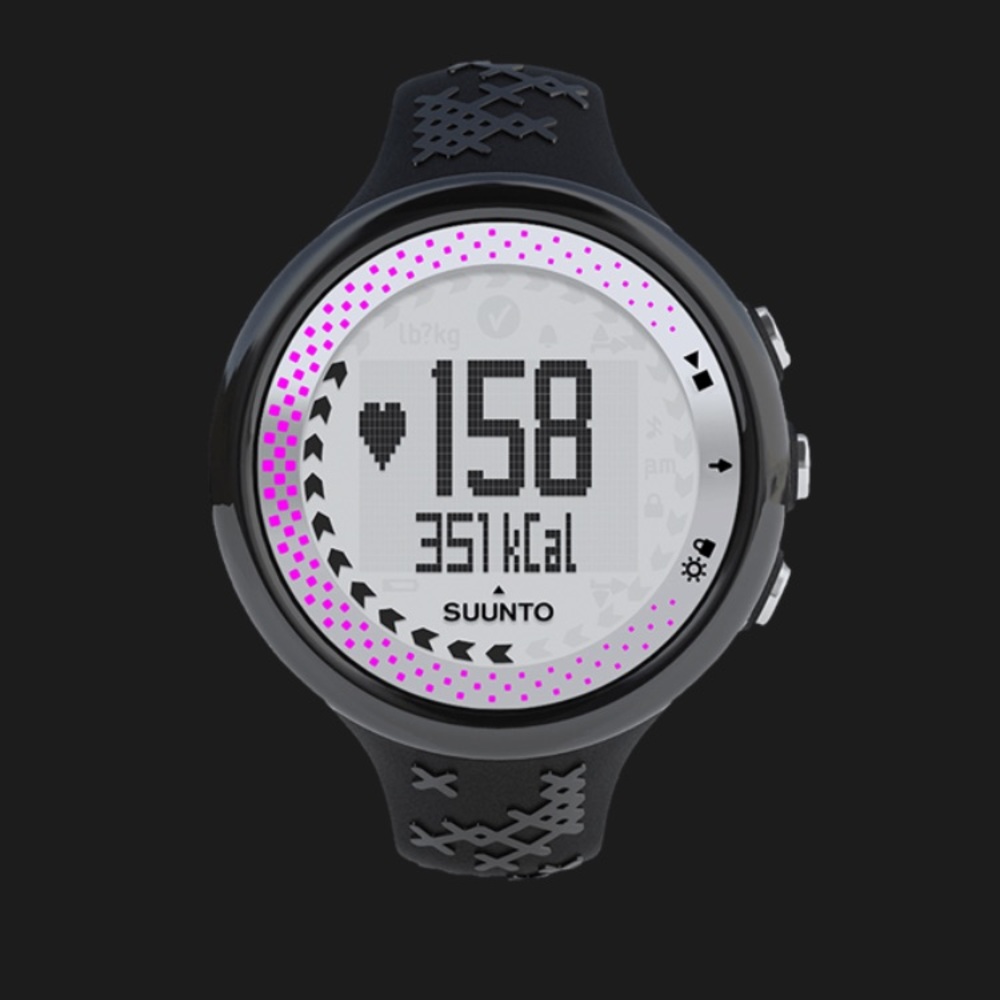 Suunto M5 heart rate monitor watch pink/black