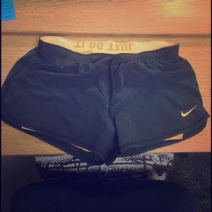 Nike shorts with spandex shorts underneath.