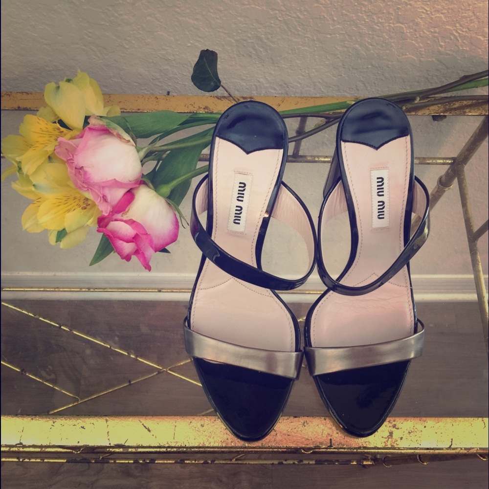 🌸SOLD🌸 Miu Miu heels - Prada's sister line