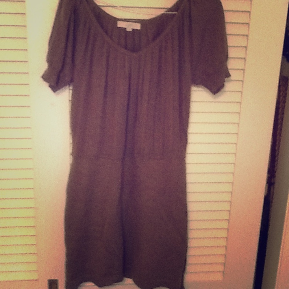 Short sleeve sweater dress