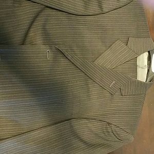 Pronto Uomo Charcoal pinstripe suit