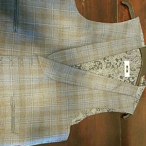 Joseph Abboud Blue Window Pane Vest