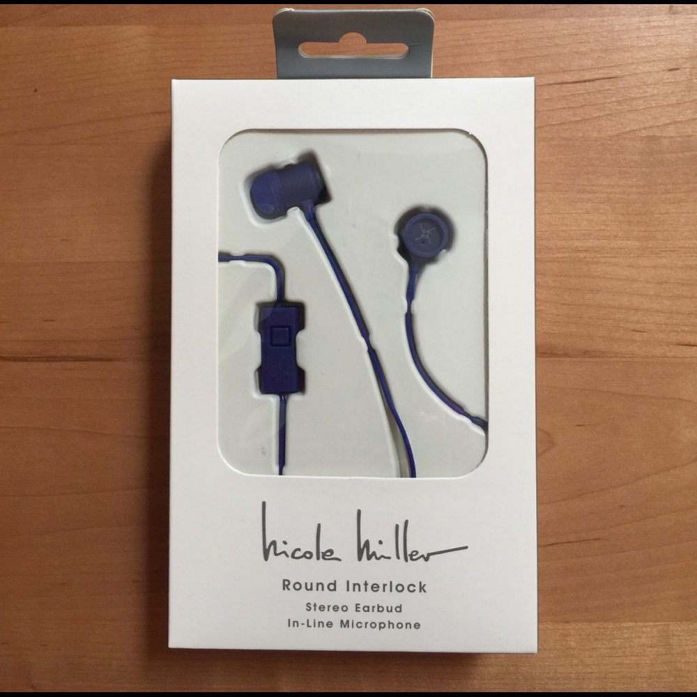 BN Nicole Miller Microphone Earbud Headphones