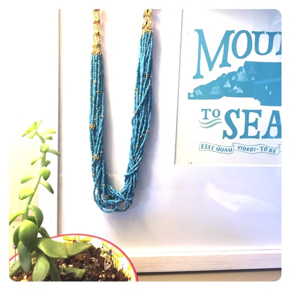 Stella &Dot Turquoise Calliah Necklace - Picture 2 of 2