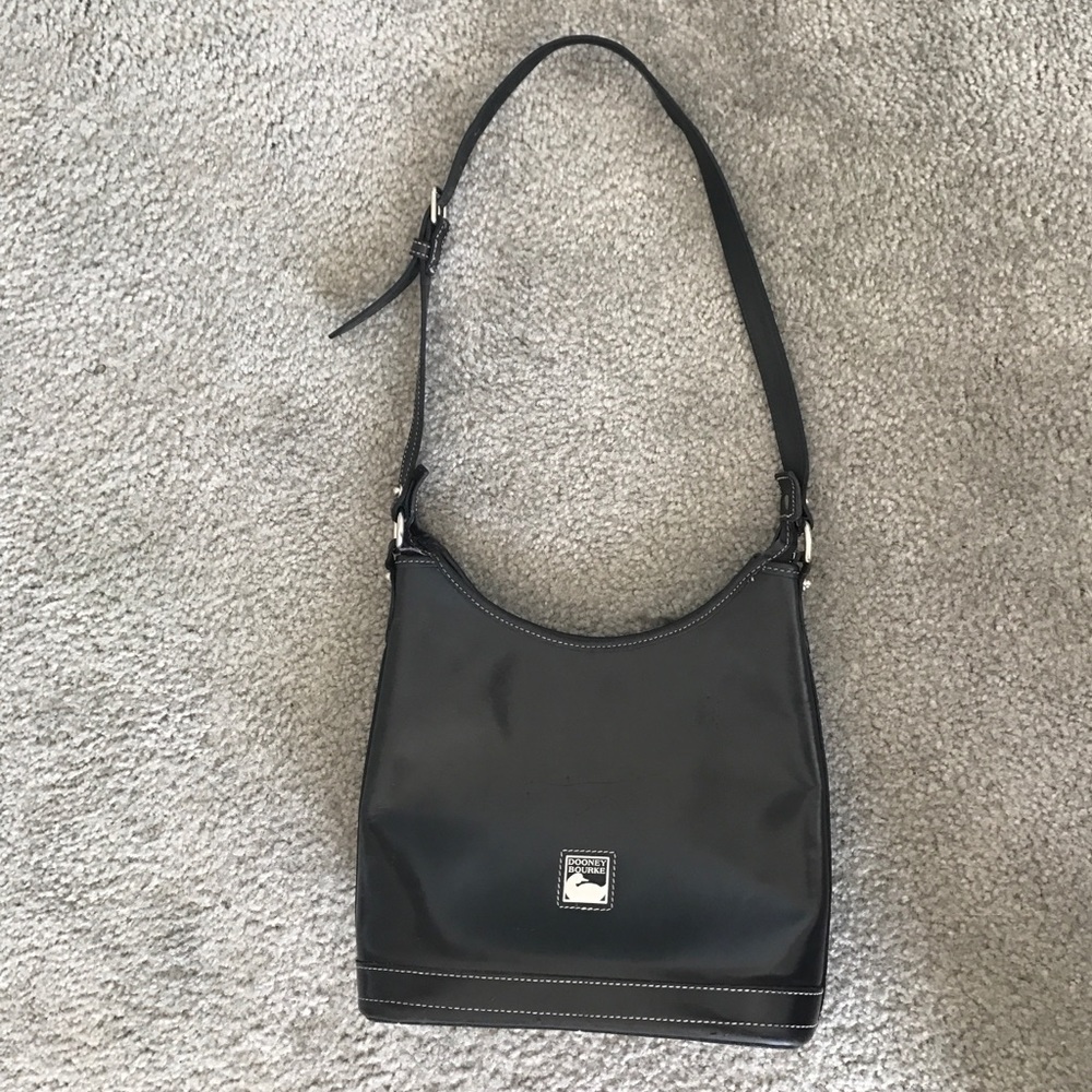 Black Leather Dooney Bourke Hobo