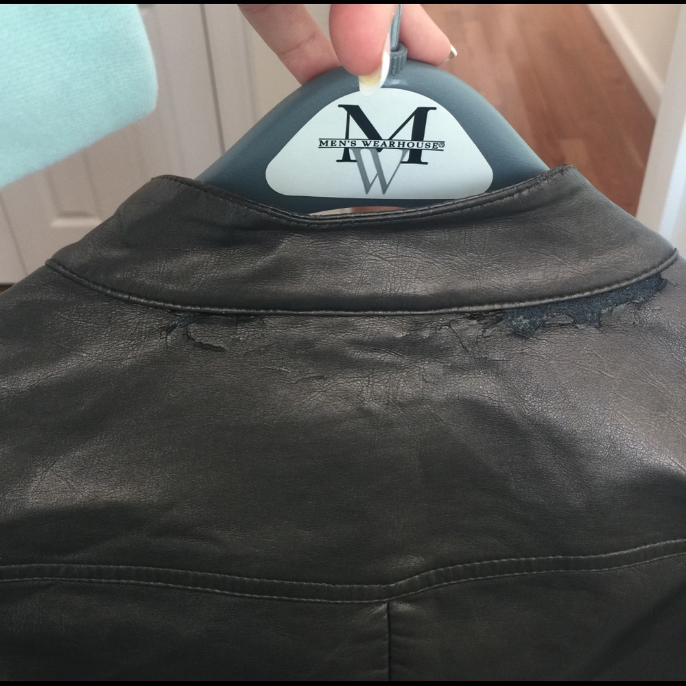 Metallic Leather Jacket - Picture 6 of 7