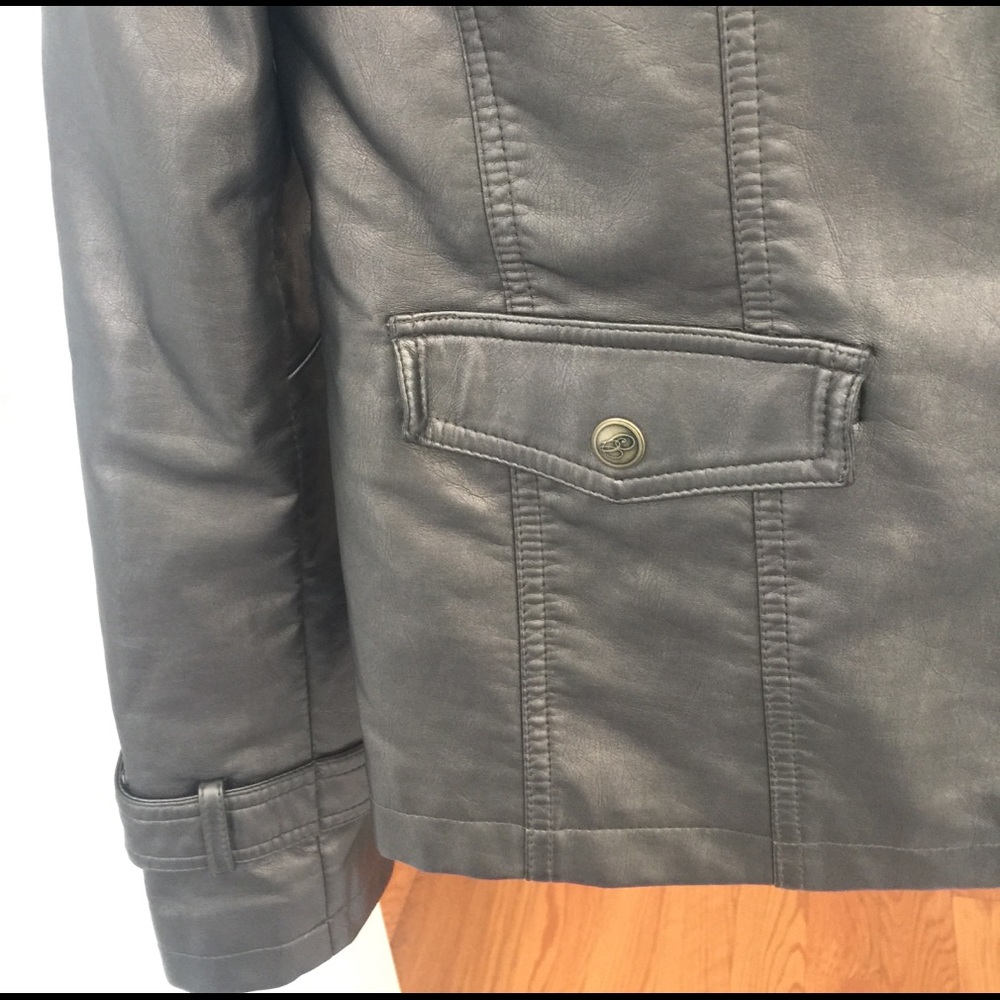 Metallic Leather Jacket - Picture 7 of 7