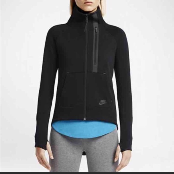 Nike Jackets & Blazers - 💖Nike Tech Fleece Moto Cape Jacket