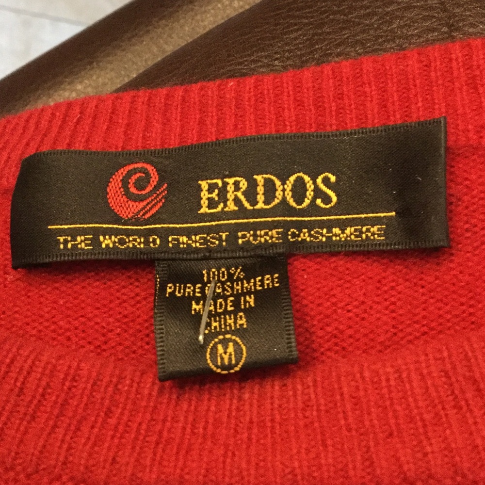 Red Cashmere Sweater - Picture 3 of 3