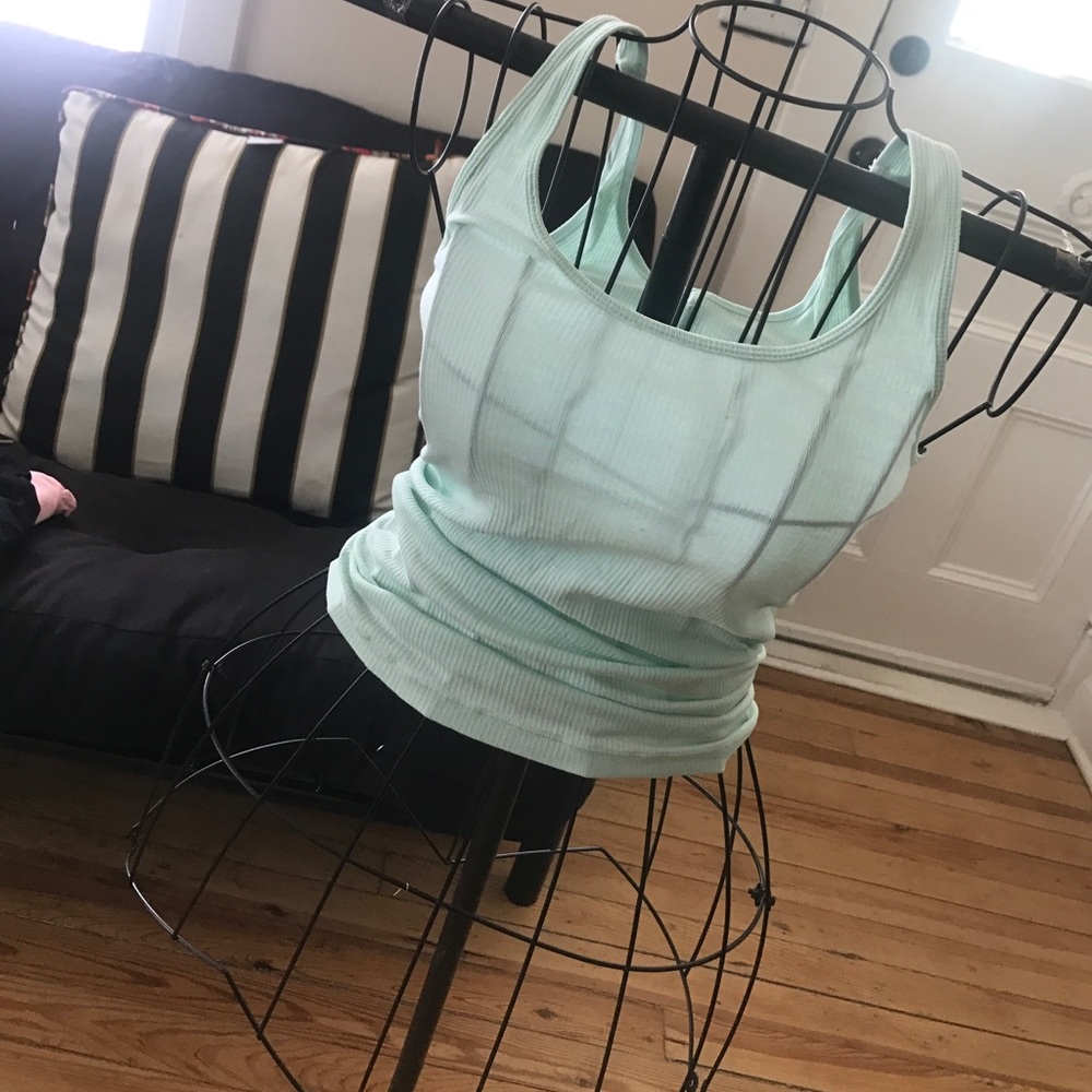 Mint green tank