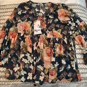 Show Me Your MuMu Poet Tie Top