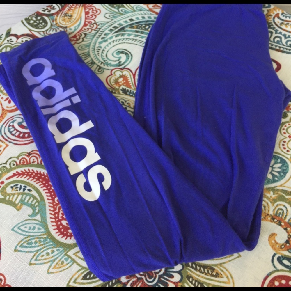 Purple Adidas tights 🏋️‍♀️
