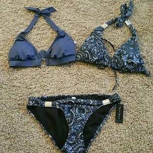 White House Black Market three-piece bathing suit