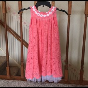Beautiful coral dress w lace