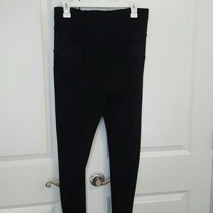 Maternity full panel black legging pants