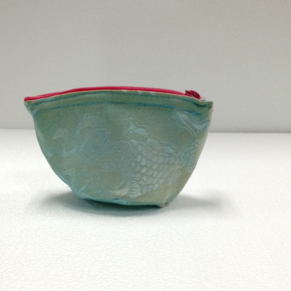 Yans soft blue coin purse