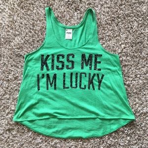 St. Patrick's Day Victoria's Secret PINK Tank Top