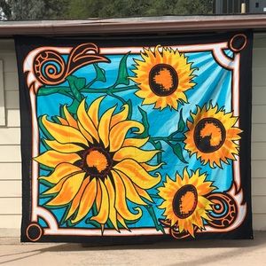 Large Sunflower Tapestry