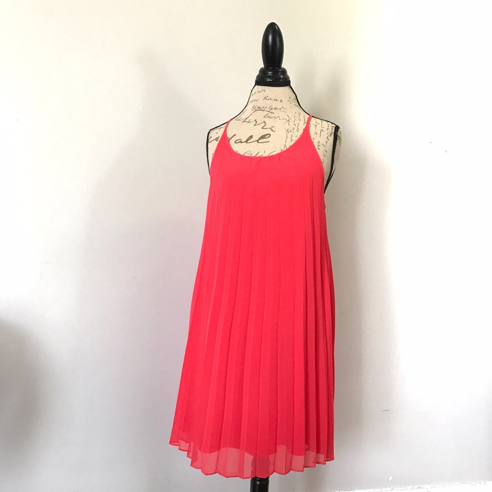 Sale today. Make An Offer! salmon pleated dress