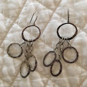 Silpada Hammered Silver Earrings