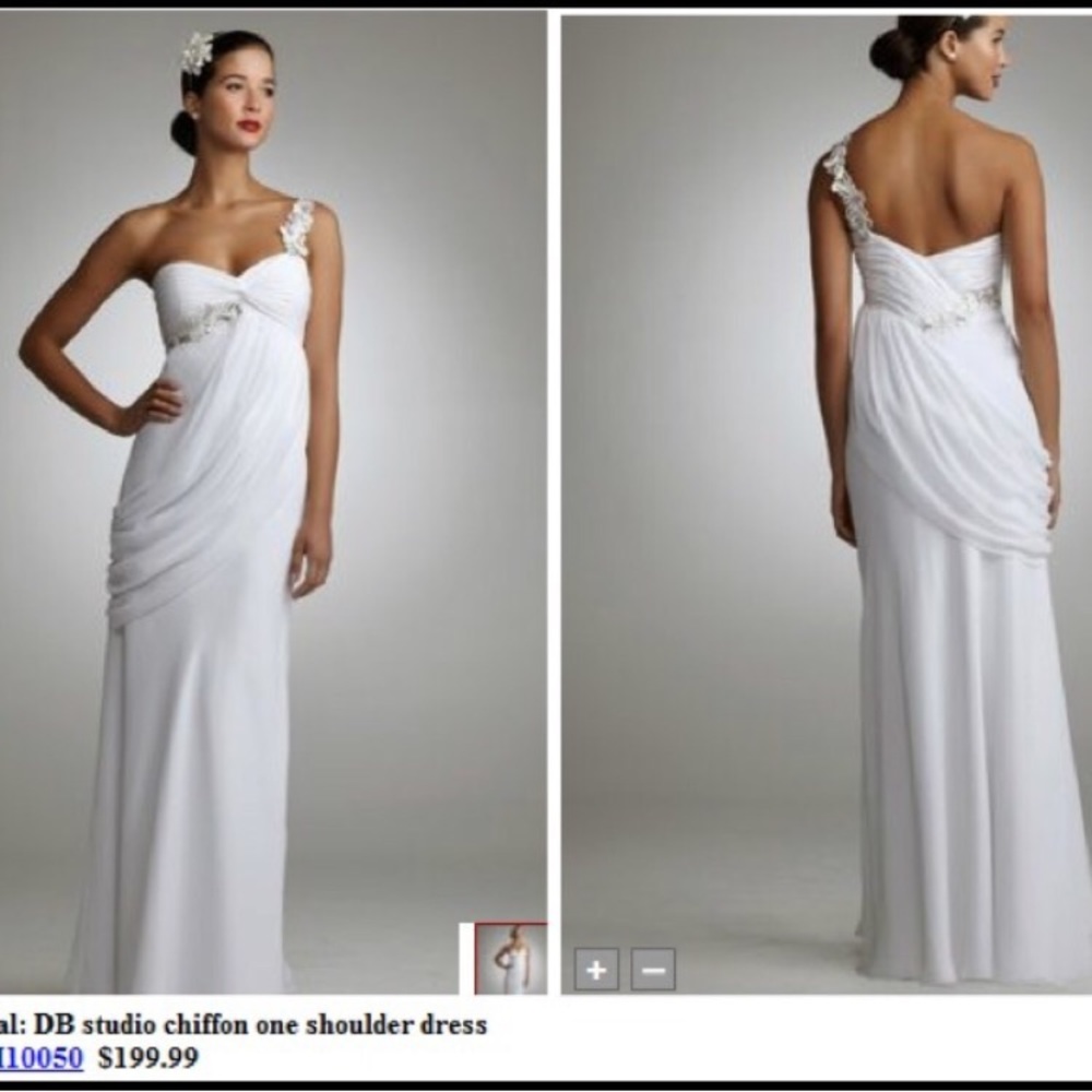 😍NWT sz16 David's Bridal Ivory Wedding Dress💍