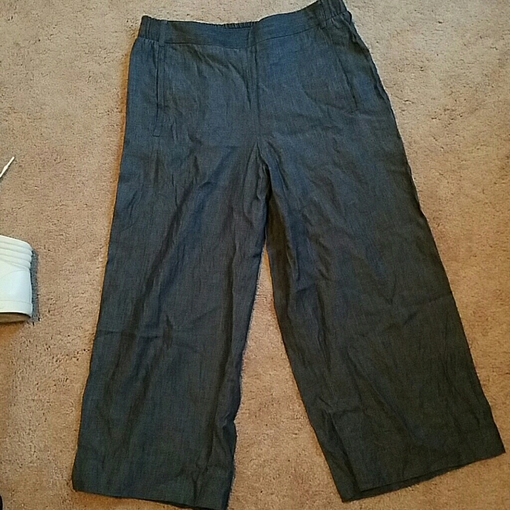 BCBG Denim culottes