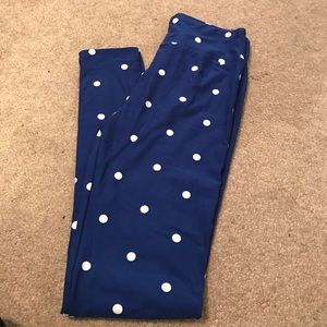 Lularoe brand new OS polka dot leggings