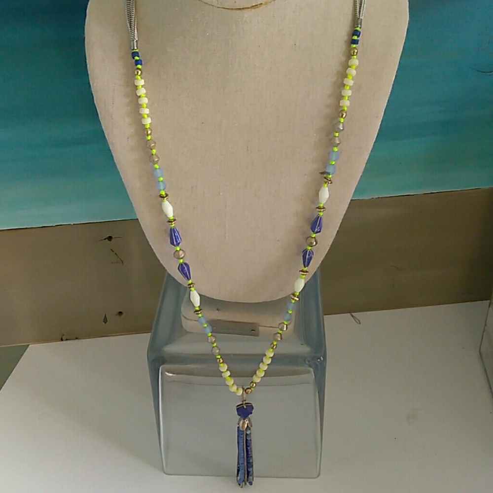 Stella & Dot Azure Tassle Necklace