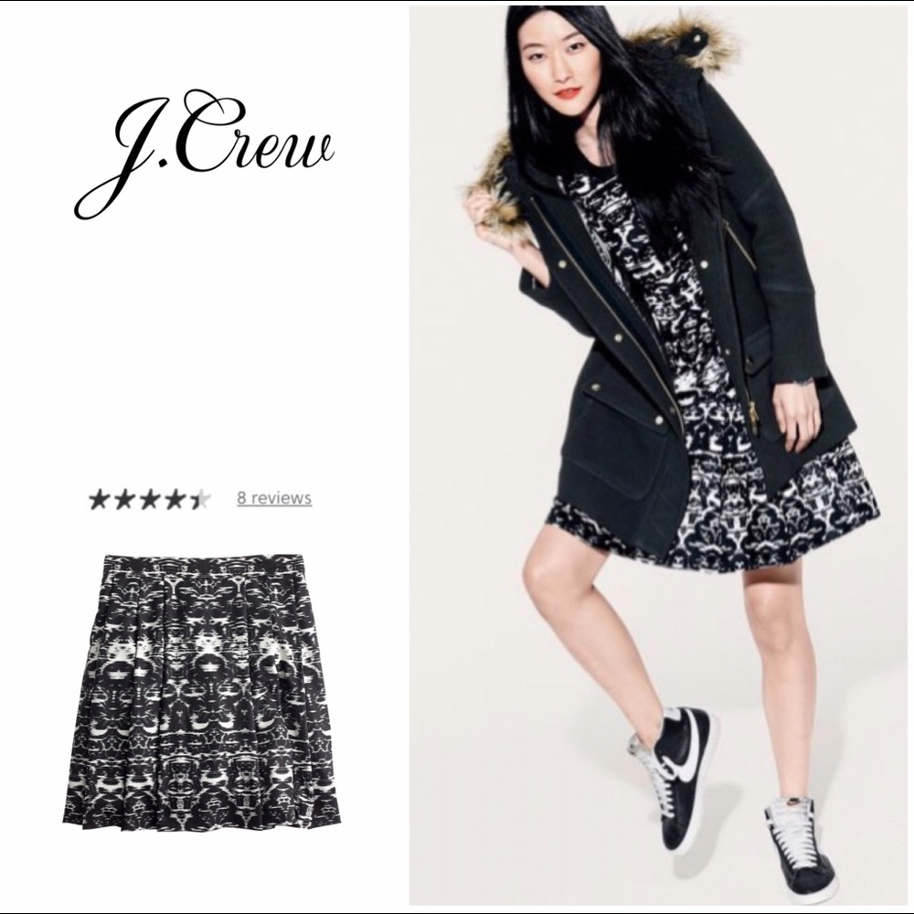 Like New: Blurred Ikat Satin-Twill Skirt
