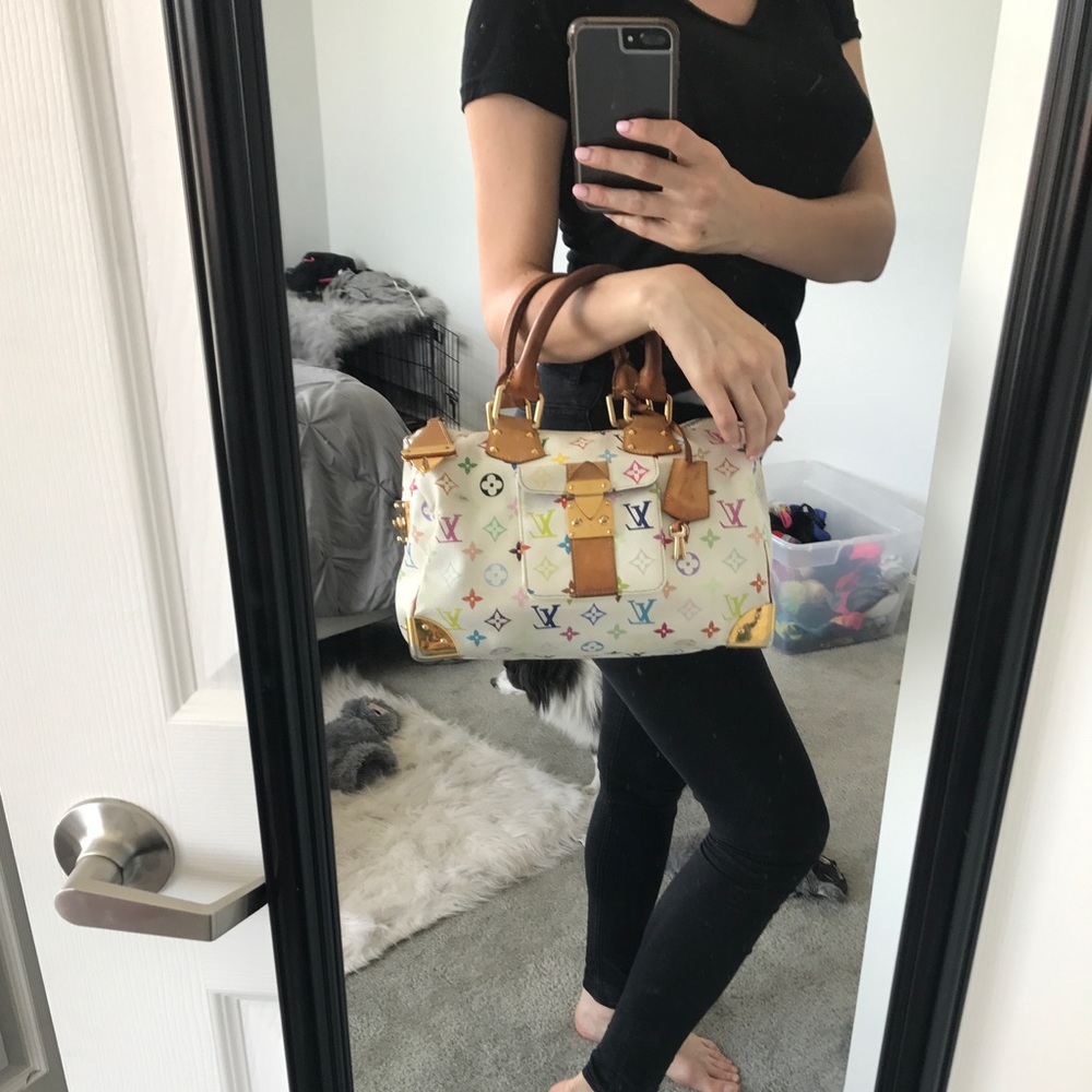 🚫SOLD🚫Authentic LV Speedy 30 Multicolor White