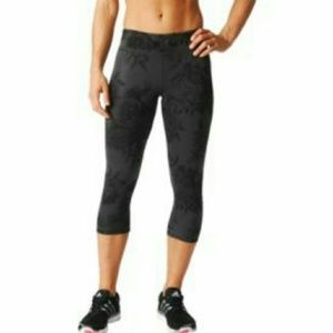 ADIDAS Women's Techfit Floral Print Capris
