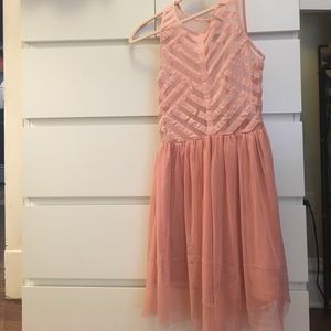 Pink mesh ballerina dress