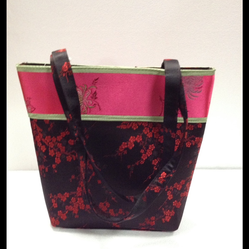 Large Barouque Satin Tote