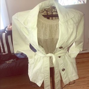 White leather jacket