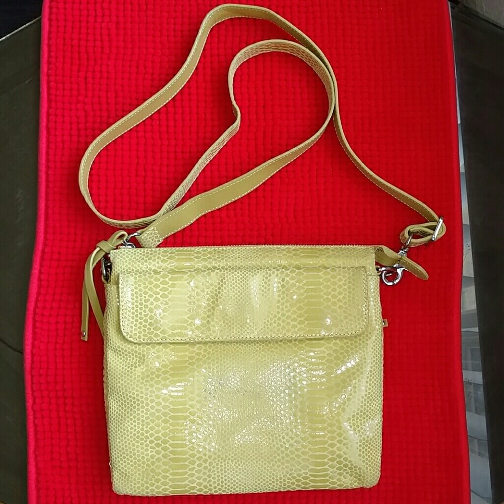 Chez Fine Leather Goods Snakeskin Crossbody Bag