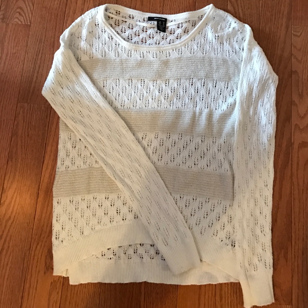 DKNY pointelle sweater