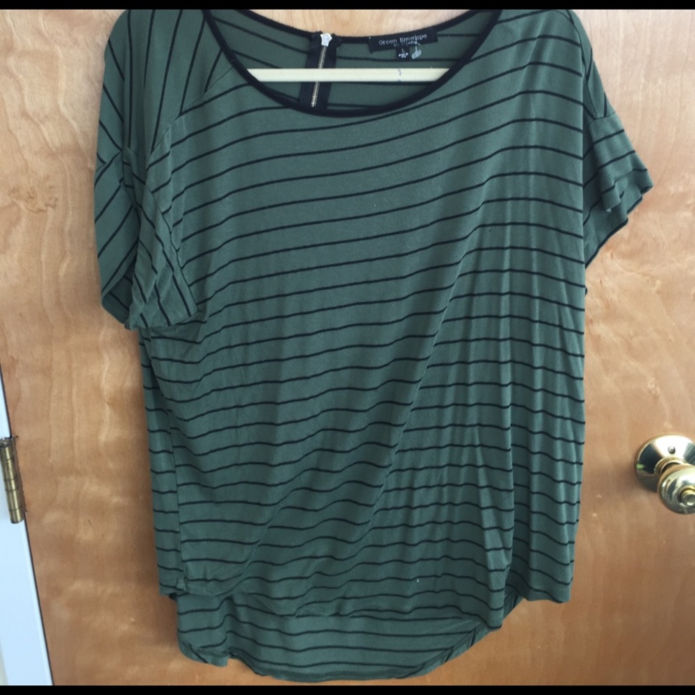Striped tee (high low)