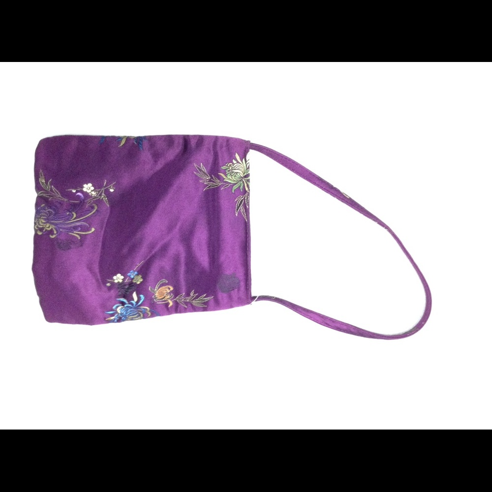 Purple Satin Barouque Purse