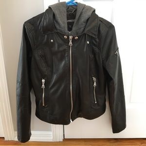 Express (Minus the) Leather Jacket. Size M. Black