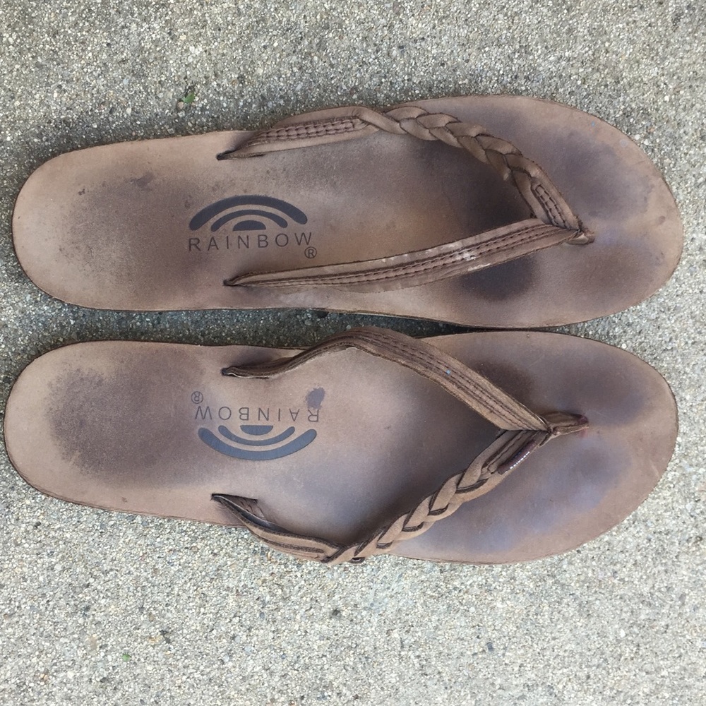 Braided Rainbow shoes size 9