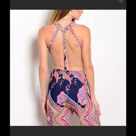 Last 1 size large 💋HP💋Boho Dreams Jumpsuit - Picture 2 of 5