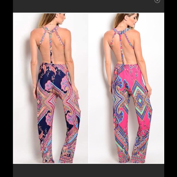 Last 1 size large 💋HP💋Boho Dreams Jumpsuit - Picture 5 of 5