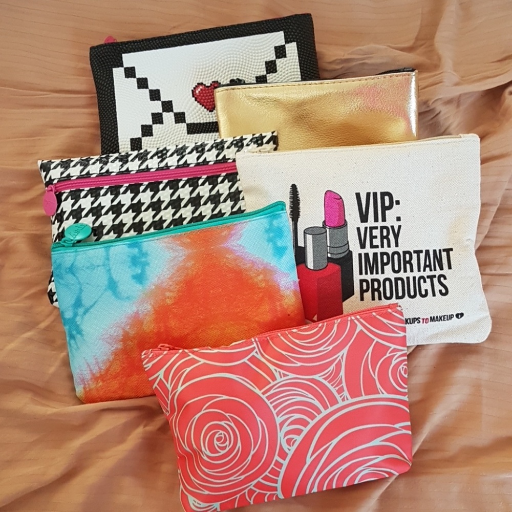 6 makeup bags