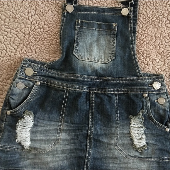 Almost Famous denim skirtall skirt overalls mini - Picture 3 of 6