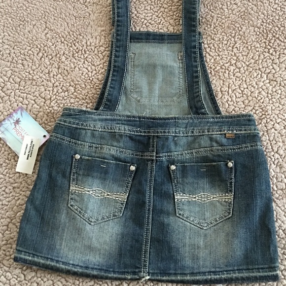 Almost Famous denim skirtall skirt overalls mini - Picture 4 of 6