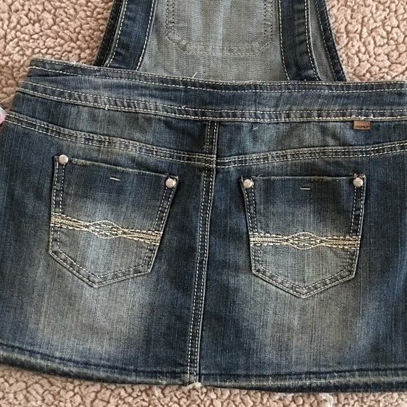 Almost Famous denim skirtall skirt overalls mini - Picture 5 of 6
