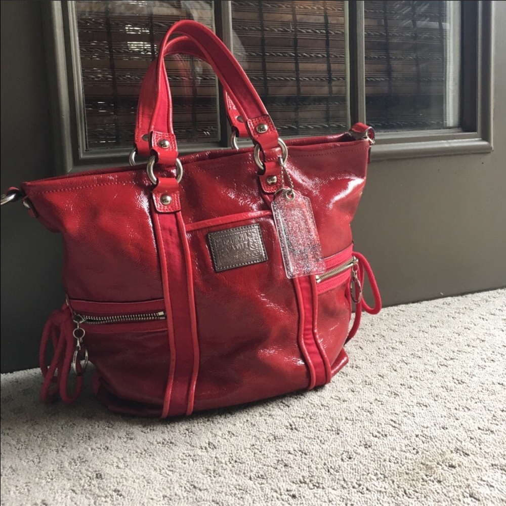 Coach Poppy Bag in Red